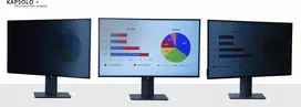 Apsauginis stiklas Kapsolo KAPSOLO 9H 60,96 cm (24 colių) 16:9 plačiaekraniams monitoriams, suderinamas su Standard Horizon