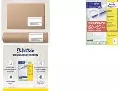 Lipnios etiketės Avery 4782-65, baltos, stačiakampės, 520 vnt.