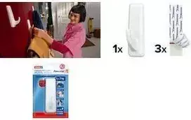 tesa Powerstrips XL Eckig Klebehaken kabliukas iki 3,0 kg 36,1 x 29,7 mm (59029-00000-00)