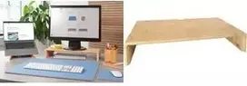 Monitoro stovas Sigel SA208 bambukinis, aukštis 19,5 cm, plotis 50 cm
