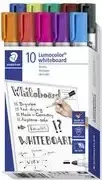 Markeriai baltai lentai Staedtler Lumocolor 351 B10 10 vnt. smailus antgalis