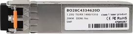 Suderinamas Cisco GLC-2BX-D BlueOptics© BO28C4334620D cSFP siųstuvas-imtuvas, LC-Duplex, 1000BASE-2BX-D, vienmodis šviesolaidis, TX:1490nm/RX:1310nm, 20 km, 0°C/+70°C, DDM (GLC-2BX-D-BO)