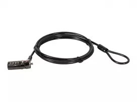 Conceptronic CUSTODIO01BN Kombinuotas nešiojamojo kompiuterio spynos užraktas, Nano apsaugos lizdas, 1,8 m