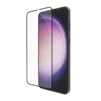 dbramante1928 eco-shield – Galaxy S23 – juodas kraštas, grūdinto stiklo ekrano apsauga