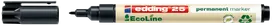 Permanentinis markeris Edding E25 EcoLine Bullet Tip juodas