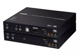 ATEN CE990 True 4K DP/HDMI optiminis KVM prailgintuvas 10 km, siųstuvas ir imtuvas