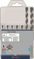 Gręžtų rinkinys Bosch PRO HEX-5 2608707005 – dydžiai 4×100, 5×100, 6×100, 8×150 mm