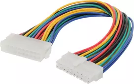 ATX 20 kontaktų ilginimo laidas ShiverPeaks BS78224-HQ – 20 kontaktų kištukas į lizdą, 0,3 m