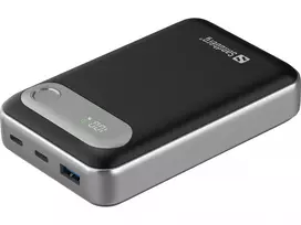 Sandberg Travel Powerbank 20000 PD35W, 20000 mAh, LiPo, 3.7 V, juoda, sidabrinė