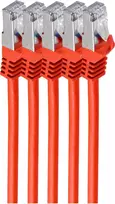 Tinklo kabelis ShiverPeaks BS75513-R-SET5 raudonas 3m Cat7 S/FTP