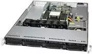 Supermicro SC815 TQC4-605WB2 – 1U stovo korpusas – SATA/SAS – karštai keičiami diskų lizdai – 600 W – juodas