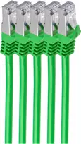 Tinklo kabelis ShiverPeaks BS75511-G-SET5 Žalias 1m Cat7 S/FTP