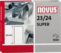 Segtukai NOVUS 23/24, juostelė po 1000 vnt., tinka suderinamiems segtuvams