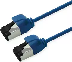 ROLINE U/FTP Patch Cable Cat.8.1 LSOH slim Blue 0.15m (21.15.3250)