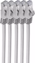 Tinklo kabelis ShiverPeaks BS75511-0.25-SET5, 0,25 m, Cat7, S/FTP, pilkas