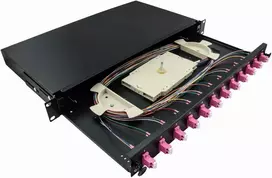 LogiLink F12LC4B - LC - Pilka - Metalinė - Montavimui į stelažą - 1U - 480 mm (F12LC4B)