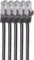 Tinklo kabelis ShiverPeaks BS75511-0.5S-SET5 0,5 m Cat7 S/FTP juodas
