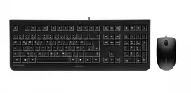 CHERRY DC 2000 Universal USB AZERTY belgiškas juodas – klaviatūra su pele