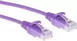 ACT Purple 1,5 m LSZH U/UTP CAT6 plonas duomenų centro jungiamasis kabelis su apsauga nuo užkabinimo ir RJ45 jungtimis