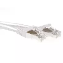 ACT White 1 metro SFTP CAT6A jungiamasis kabelis su apsauga nuo užsikabinimo ir RJ45 jungtimis