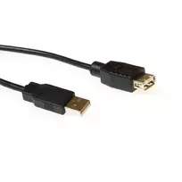 Prailginimo laidas USB 2.0 A (vyriškas) - USB A (moteriškas) 5,00 m juodas ACT SB2250