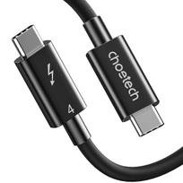 USB-C į USB-C Thunderbolt 4 kabelis CHOETECH A3010 — 40Gbps, 100 W įkrovimas, 0,8 m, juodas