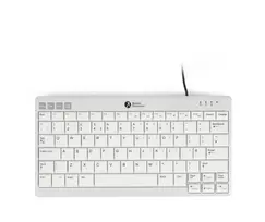BakkerElkhuizen UltraBoard 950 V2 US Qwerty, laidinė, USB, žirkliniai jungikliai, QWERTY, tamsiai pilka, šviesiai pilka