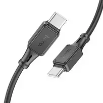 USB Type-C į Type-C laidas HOCO 1 m, silikoninis apvalkalas, 60W galios perdavimas