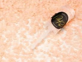 Konfeti Push Pop Peach, šviesiai oranžiniai, 8 mm, 1 vnt