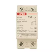 Apsauginis jungiklis su savaiminiu atstatymu CNC EL240302 1P+N 63A 230V