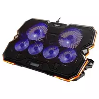 Hismart HS083144 Sulankstomas aušinimo stovas nešiojamam kompiuteriui su RGB ventiliatoriais