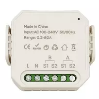 Tuya HS084097 išmanusis energijos skaitiklis, 2 kanalai, 80A, Wi-Fi, su CT srovės jutikliais