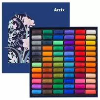 Minkštų pastelių rinkinys Arrtx LC303762 – 72 spalvos, meninės sausos pastelės