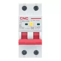 Automatinis jungiklis su liekamosios srovės apsauga CNC NV821877 2 polių 16A 30mA