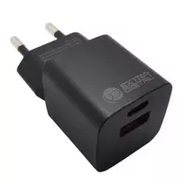 EXTRA DIGITAL GaN USB Type-C, USB Type-A įkroviklis: 30W, PPS