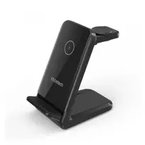 Choetech T608-FB belaidis įkroviklis 3 viename, 15 W, juodas