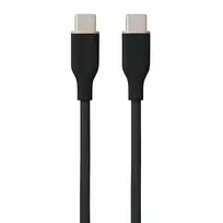 Silicone laidas USB Type-C - Type-C, 60W (Juodas, 1m)
