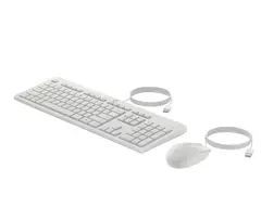 HP 225 G2 USB laidinis pelės ir klaviatūros rinkinys, Copilot klavišas – Cashmere White – ESTONIAN