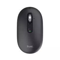 Pelė TRUST Seron Slim Multi – ambidekstrinė biuro pelė, optinė 3200 DPI, RF belaidis + Bluetooth, 7 mygtukai, juoda
