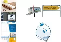 HERMA Special - Polyethylen (PE) - matt - extrem stark haftend - weiß - A3 (297 x 420 mm) 40 Etikett(en) (40 Bogen x 1) Folienetiketten (9544)
