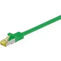 Wentronic Goobay Cat.7 jungiamasis laidas, S/FTP (PiMF), žalias, 25 m - LSZH halogenų neturintis, varinis, RJ45 kištukas (91667)