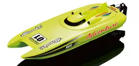 Amewi Rennkatamaran Adventure – paruoštas plaukti (RTR) – žalias – kateris – elektrinis variklis – 2,4 GHz – ličio jonų (Li-Ion) (26074)