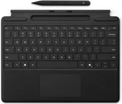 Klaviatūros dangtelis Microsoft Surface Pro 10 su CoPilot mygtuku ir Slim Pen 2 palaikymu – juodas