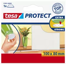 Tesa 57891-00000-00 stačiakampis baldų apsauginis kilimėlis grindims, baltas