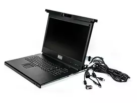 Vertiv Avocent LRA185KMM-205 stovo konsolė 48,3 cm (19 colių) 1366 x 768 pikseliai Plastikas, Plienas Juoda 1U