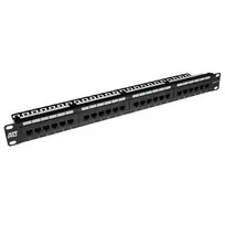 ACT Patchpanel CAT 6 UTP 24 prievadų su kabelių tvarkymo juosta