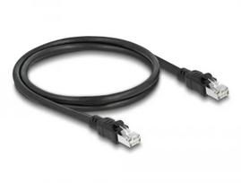 DeLOCK tinklo kabelis RJ45 Cat.6A F/UTP 1 m juodas