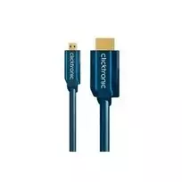 Laidas Micro-HDMI+Adapter Ethernet (HDMI A / HDMI Micro D) - 5,0 m greitas adapteris HDMI į Micro-HDMI