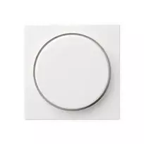 GIRA - System 55 - Abdeckung mit Knopf für Drehdimmer *reinweiss seidenmatt* (0650 27)