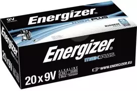Energizer 9 V blokinė baterija šarminė-mangano Max Plus Industrial 9 V, 20 vnt. (E301323200)
